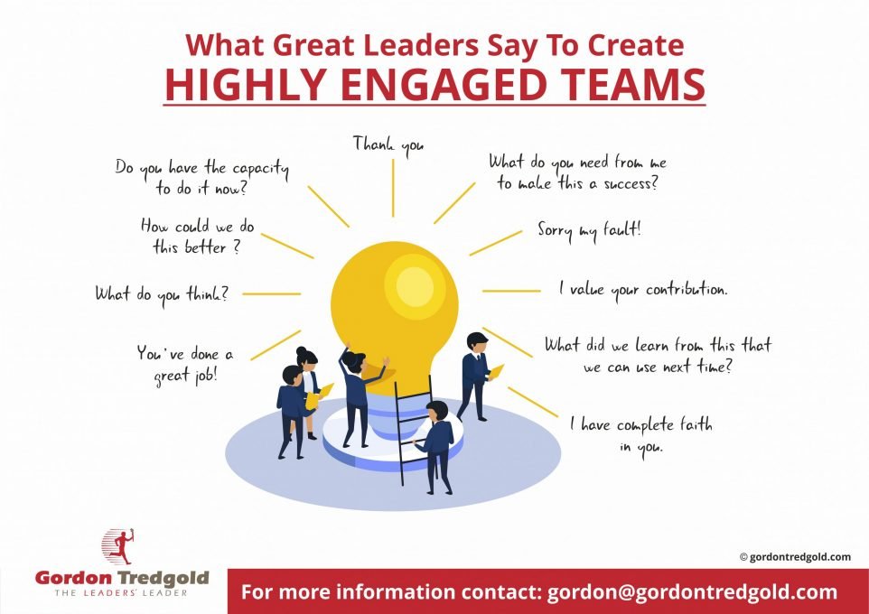 10 Things Great Leaders Say That Create Engaged Teams